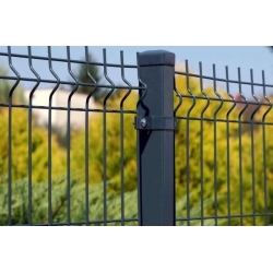 Panele ogrodzeniowe  250cm/123cm/3mm - 75x200mm - antracyt , brązowe , czarne , srebrne , zielone